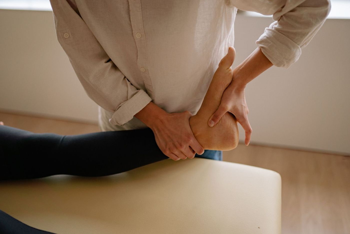 Fisioterapia de tobillo tras un esguince